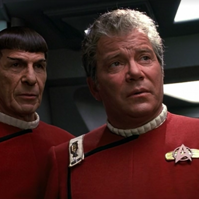 Leonard Nimoy and William Shatner in 'Star Trek VI: The Undiscovered Country.'