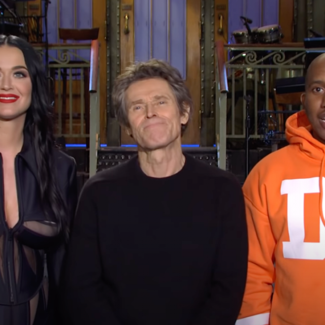 Katy Perry and Willem Dafoe on 'SNL'