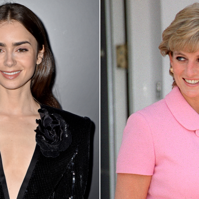 Lily Collins and Princess Diana