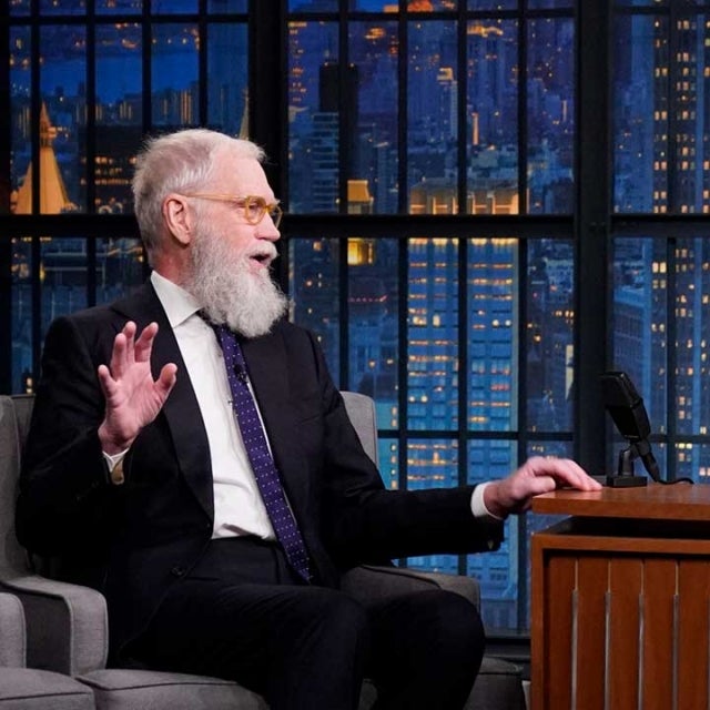 David Letterman and Seth Meyers