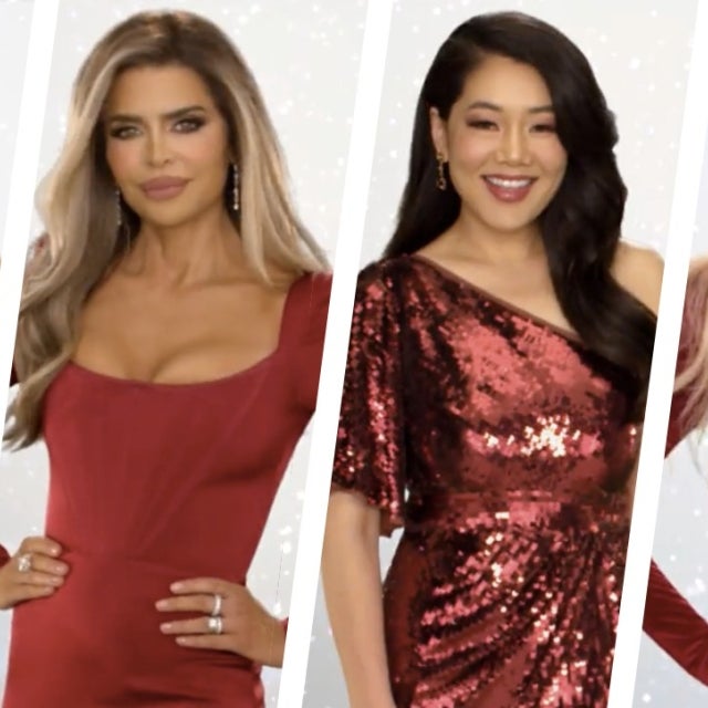 The Real Housewives of Beverly Hills are fiery in red for their season 12 intro looks