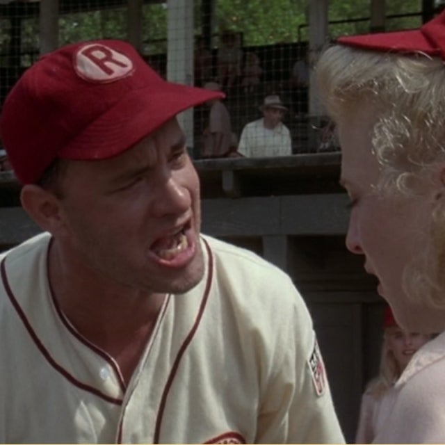 Tom Hanks as Jimmy Dugan in 'A League of Their Own.