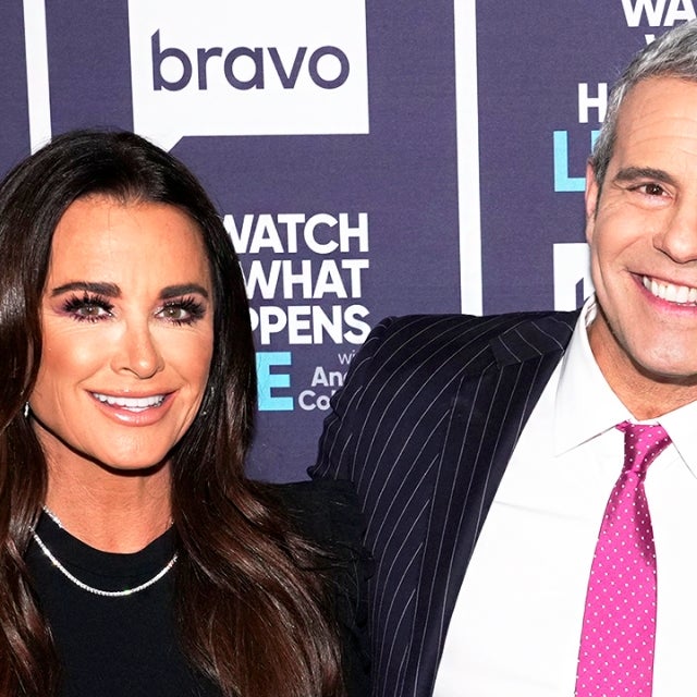 Kyle Richards and Andy Cohen