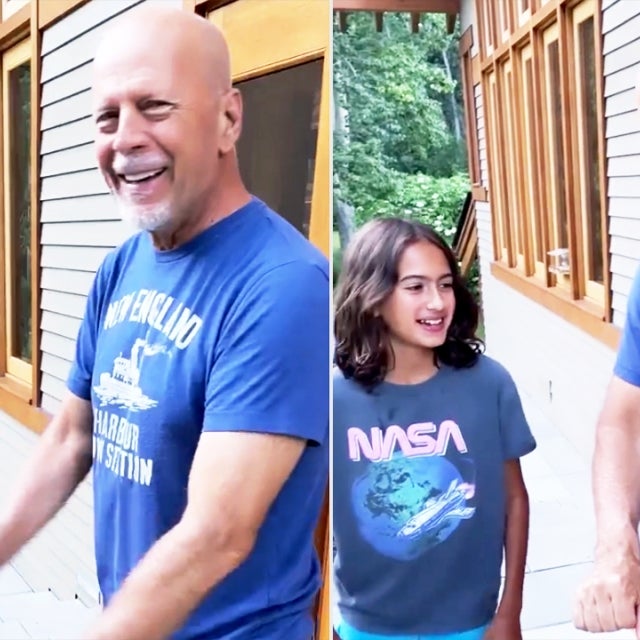 Bruce Willis and Mabel