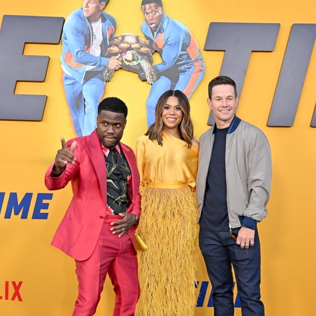 Kevin Hart, Regina Hall and Mark Wahlberg attend the Los Angeles Premiere of Netflix's "Me Time" at Regency Village Theatre on August 23, 2022 in Los Angeles, California.