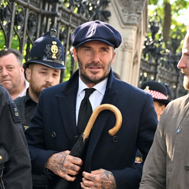 David Beckham Waits in Line With Mourners to View Queen Elizabeth's Coffin