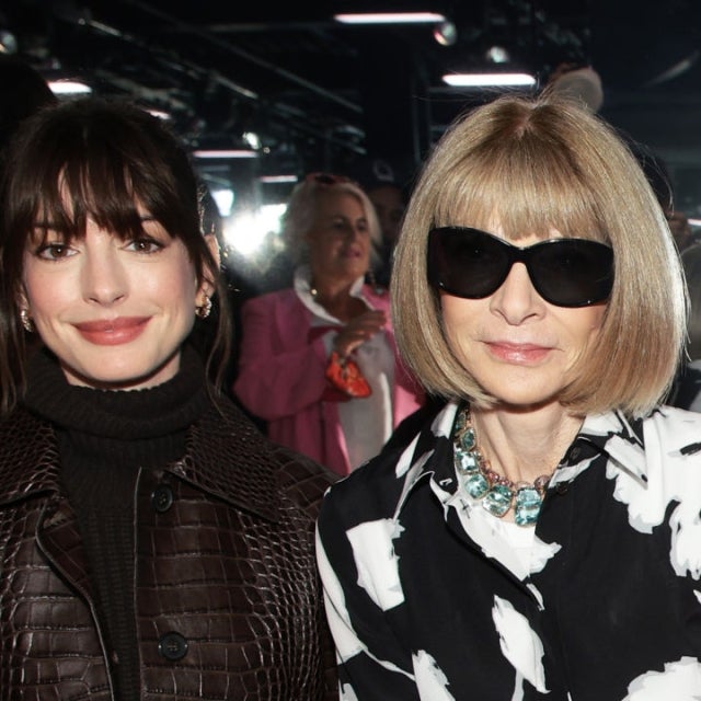 Anne Hathaway and Anna Wintour 