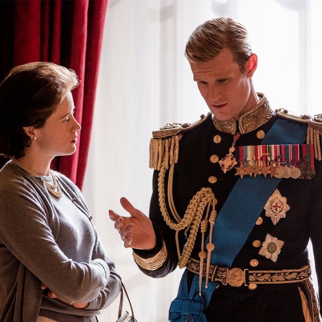 Claire Foy and Matt Smith in 'The Crown'