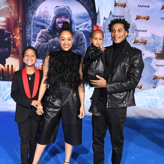 Tia Mowry and Cory Hardrict with family
