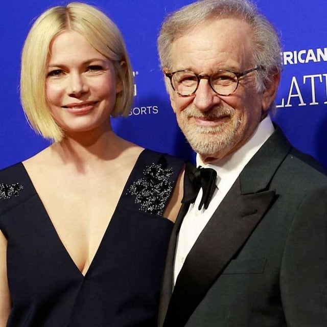 Steven Spielberg and Michelle Williams