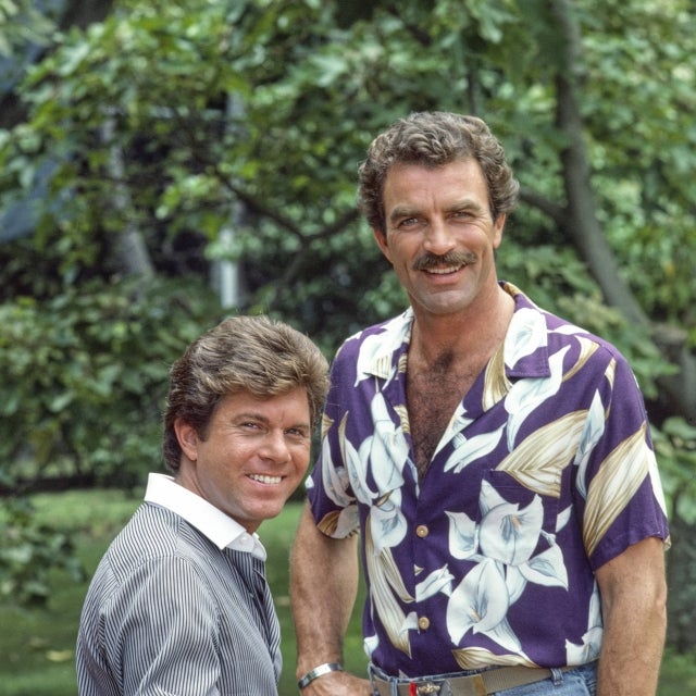 Larry Manetti and Tom Selleck on 'Magnum PI'