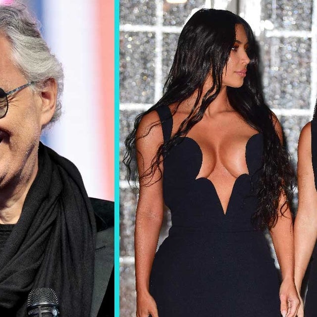 Kim Kardashian, Kourtney Kardashian, Andrea Bocelli