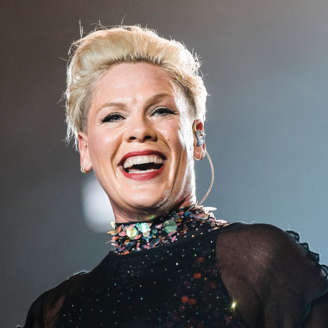  P!nk performs live on stage during day 6 of Rock In Rio Music Festival at Cidade do Rock on October 5, 2019 in Rio de Janeiro, Brazil.