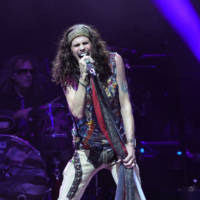 ELMONT, NEW YORK - SEPTEMBER 09: Steven Tyler of Aerosmith performs at UBS Arena on September 09, 2023 in Elmont, New York.