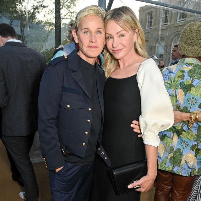  Ellen DeGeneres and Portia de Rossi attend the unveiling of RH England, The Gallery at the Historic Aynho Park, marking the brand’s international launch with a first of its kind design & hospitality destination, on June 3, 2023 in Banbury, England.
