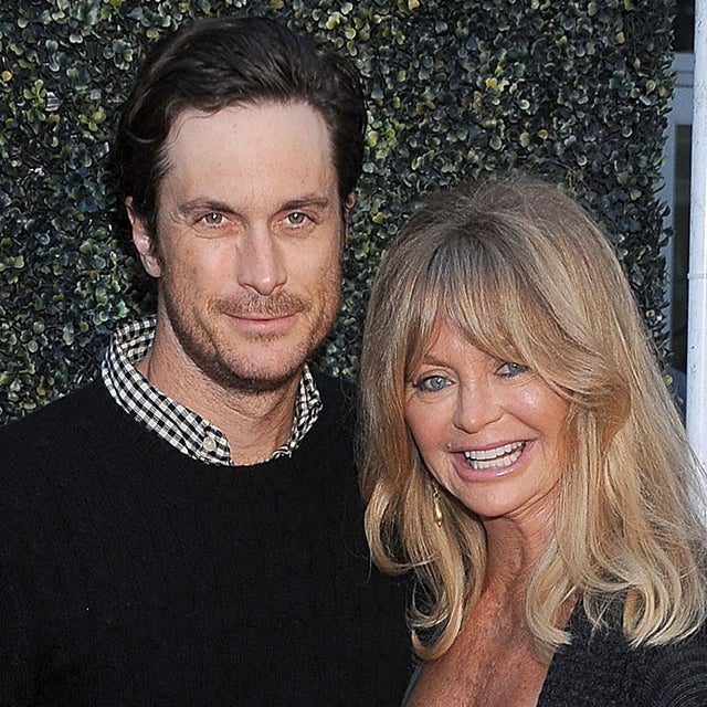 Goldie Hawn and son Oliver Hudson arrive at the Los Angeles premiere of "Where Hope Grows" at ArcLight Cinemas on May 4, 2015 in Hollywood, California. 