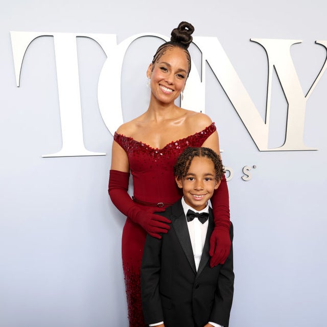Alicia Keys and her son, Genesis 