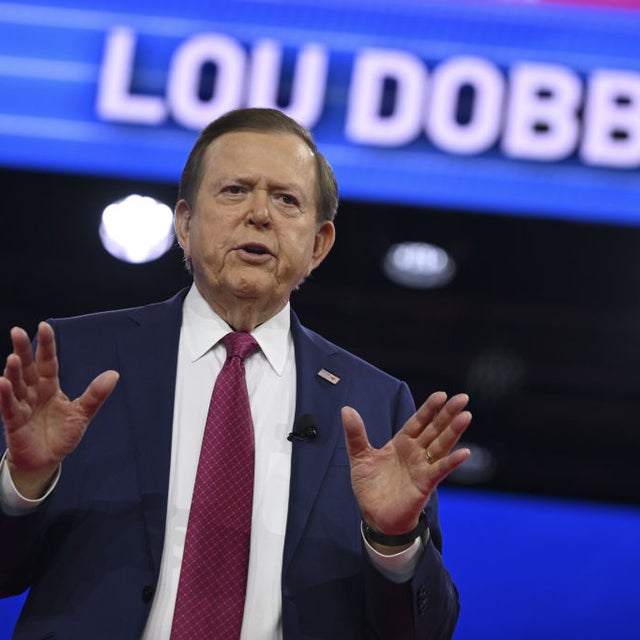 American conservative political commentator, author, and former television host who presented ''Lou Dobbs Tonight'' Lou Dobbs speaks during the 2024 Conservative Political Action Conference (CPAC) in National Harbor, Maryland, United States on February 24, 2024