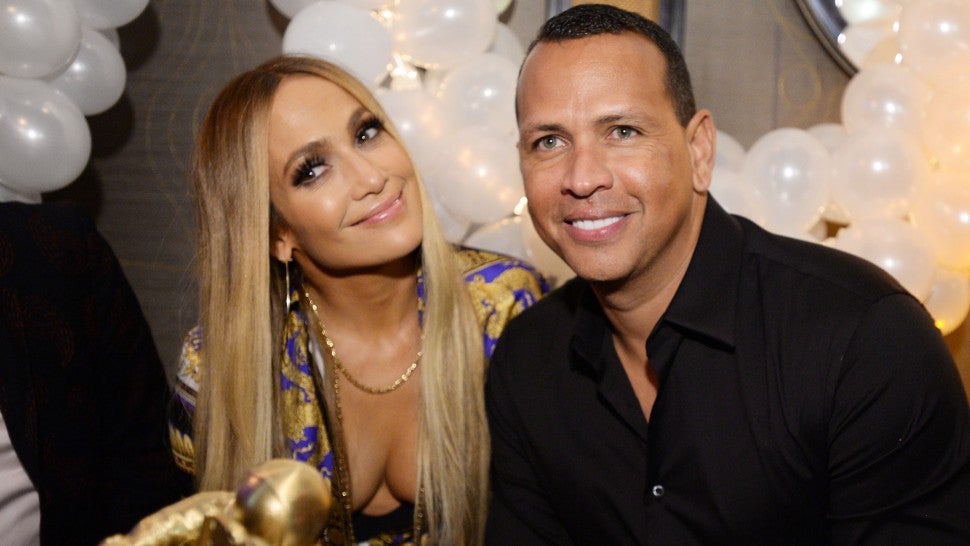 Jennifer Lopez and Alex Rodriguez at VMA vanguard party