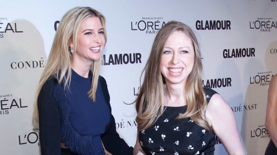 Ivanka Trump and Chelsea Clinton attend the "2014 Glamour Women of the Year Awards" at Carnegie Hall in New York City.