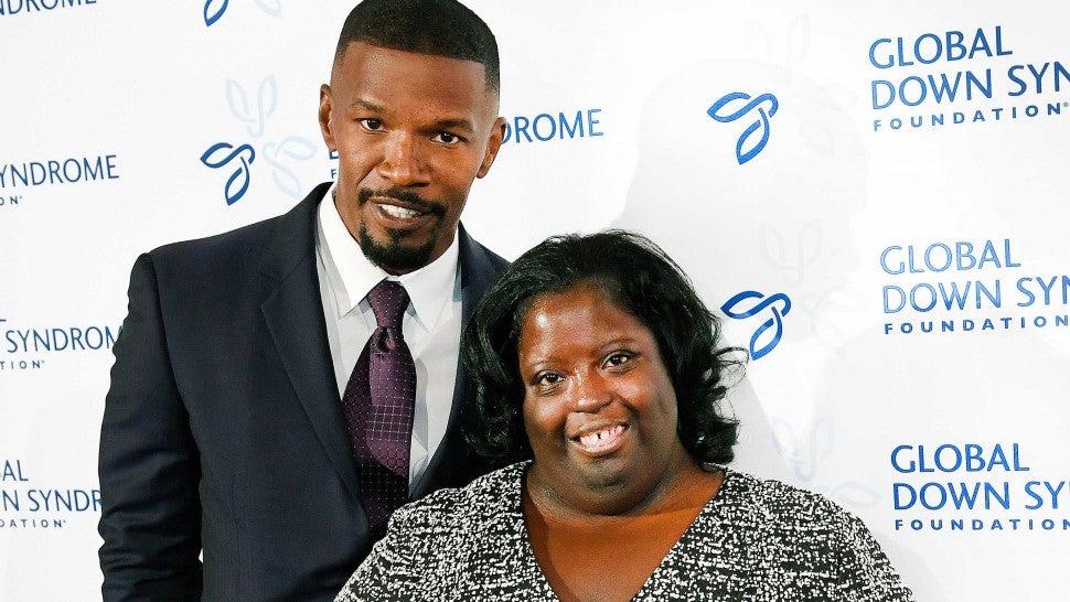 Movie star Jamie Foxx poses on the red carpet with his sister DeOndra Dixon while attending the Global Down Syndrome Foundation's 2016 'Be Beautiful, Be Yourself' fashion show at the Hyatt Regency Hotel on November 12, 2016 in Denver, Colorado. A night of advocacy, and empowerment, the event is the single largest fundraiser benefitting people with Down syndrome in the world, having raised over $12 million to date