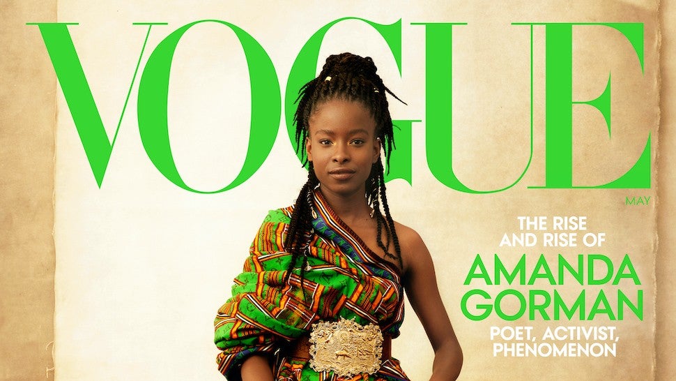 Amanda Gorman on the cover of Vogue's May issue. 