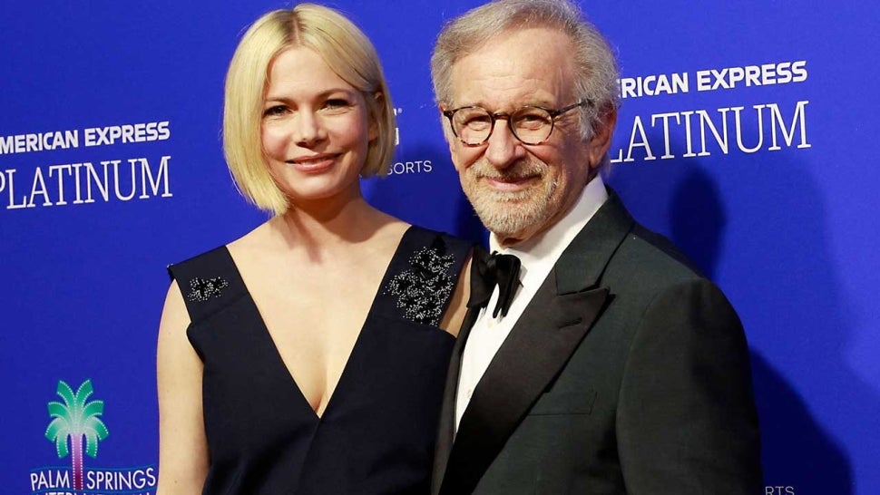 Steven Spielberg and Michelle Williams