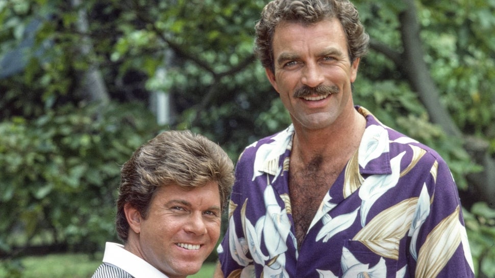 Larry Manetti and Tom Selleck on 'Magnum PI'